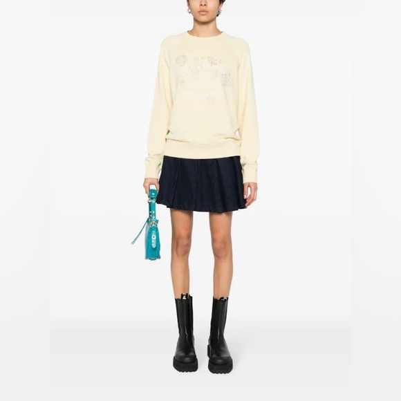 Zadig & Voltaire Logo-Print Embroidered Sweatshirt - Picture 1 of 9